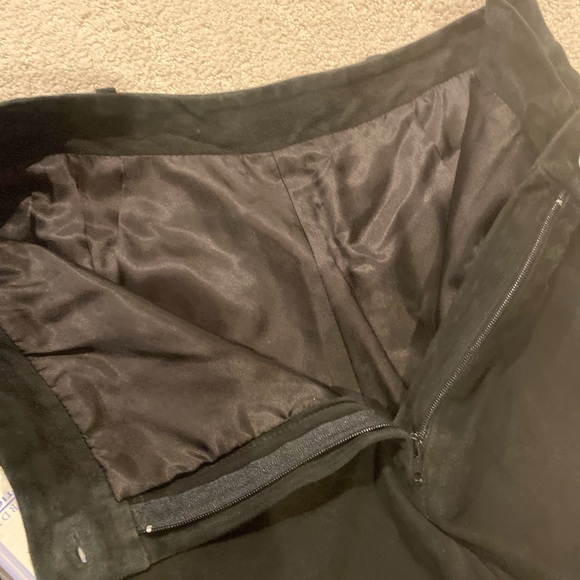 Trussardi Black suede trousers, fully lined, size 42 - Picture 2 of 8